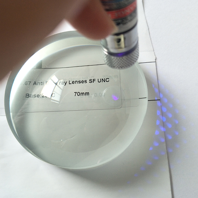 1.67 Semi-Finished Blue Block Single Vision Lens