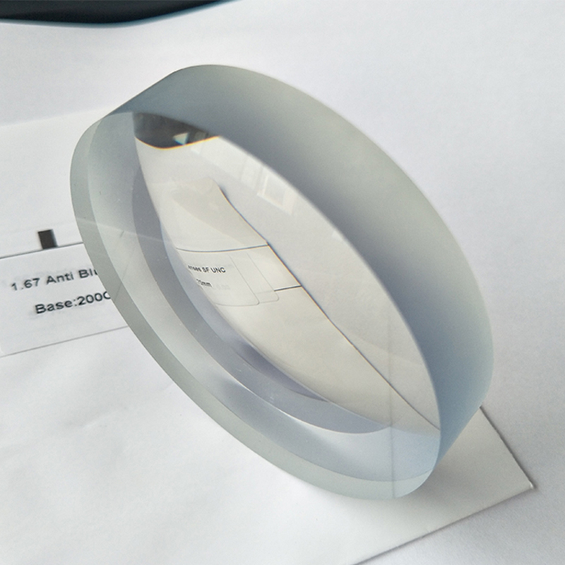 1.67 Semi-Finished Blue Block Single Vision Lens